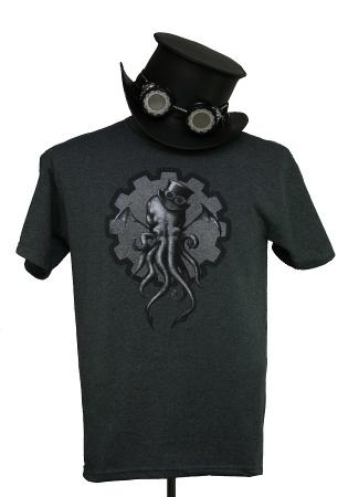 steampunk cthulhu t-shirt