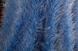 faux fur blue fabric