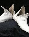 white medieval shoes