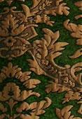 brocade green gold