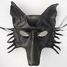 leather wolf mask