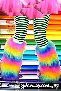 gobbolino rainbow furry boot cover