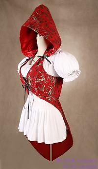 red hood corset