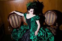 Green ghost victorian dress