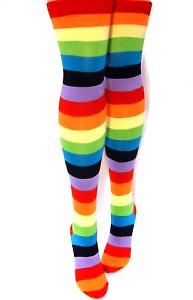 rainbow striped socks