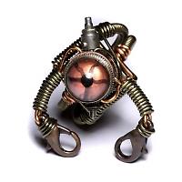 Steampunk robot artifact ring