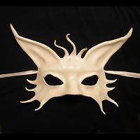 white cat mask