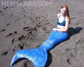 Mermaid against Purple background